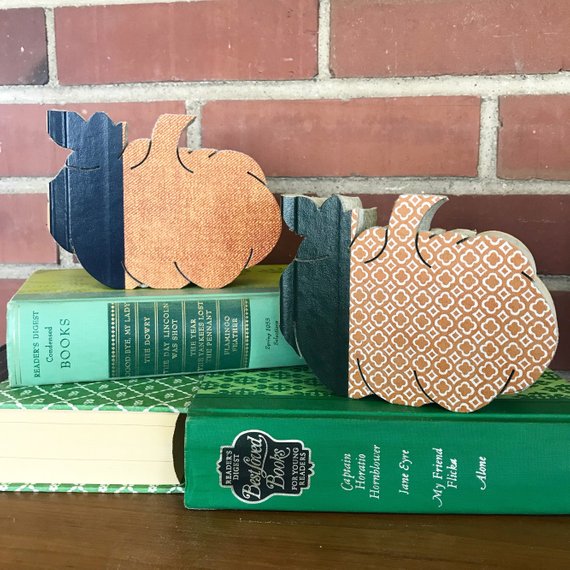 Custom Vintage book Pumpkins