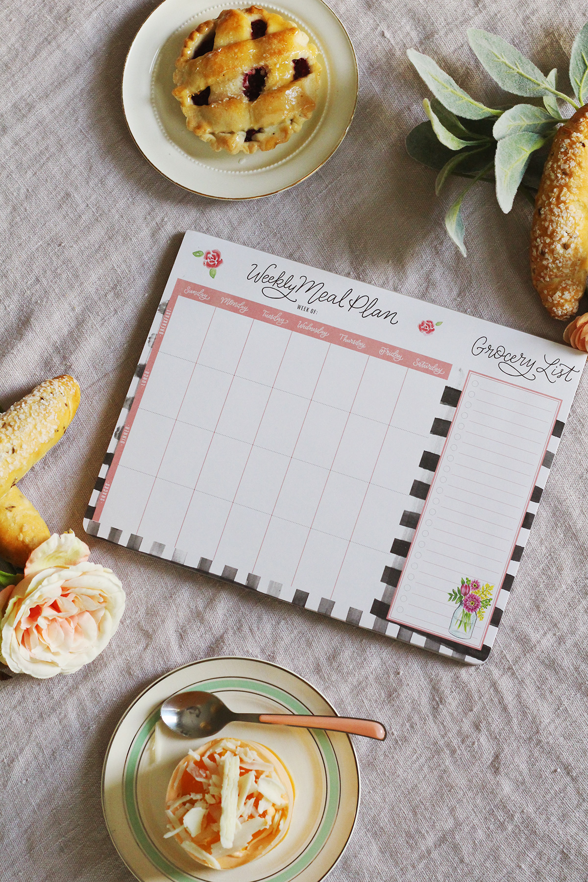 Organize your Weekly Meals with These Cute & Functional Meal Planner Pads