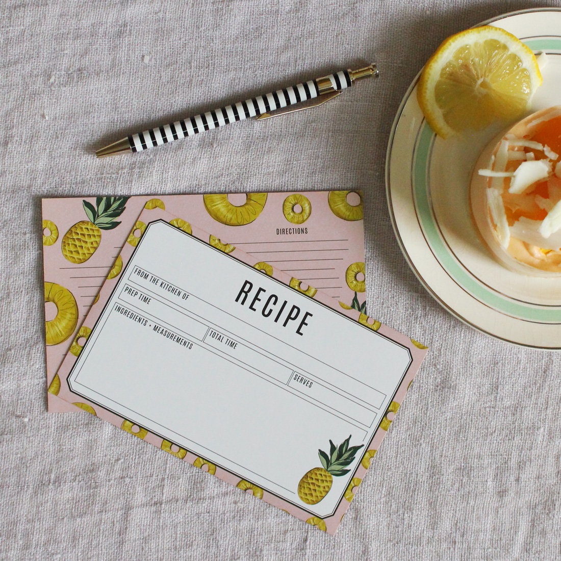 Make your recipes look cute with these adorable recipe cards