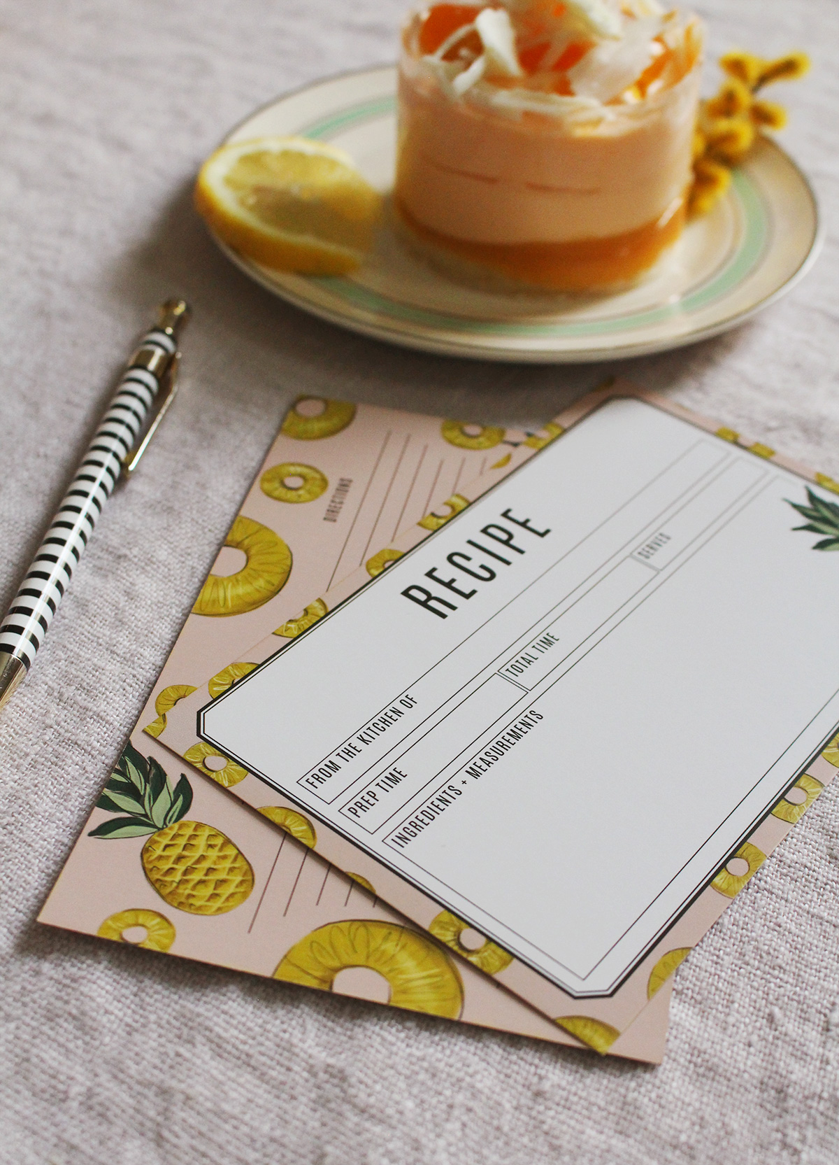 Make your recipes look cute with these adorable recipe cards