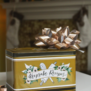 Holiday Recipe Tin Gift Idea Holiday Recipe Tin Gift Idea