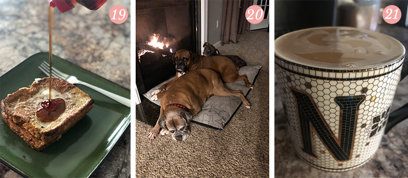 Lily & Val Presents: Pretty Ordinary Friday #102 with Sunday morning French toast, boxers and pit bulls and the fullest cup of coffee ever