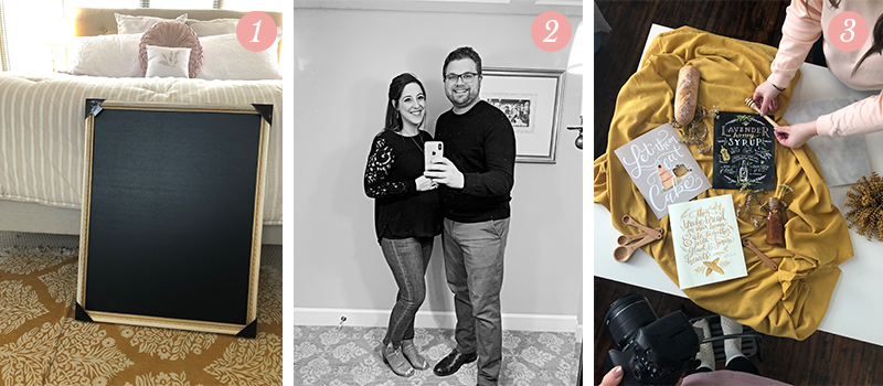 Lily & Val Presents: Pretty Ordinary Friday #103 with chalkboards from Michael's, babymoon selfies and behind the scenes at the Spring photo shoot