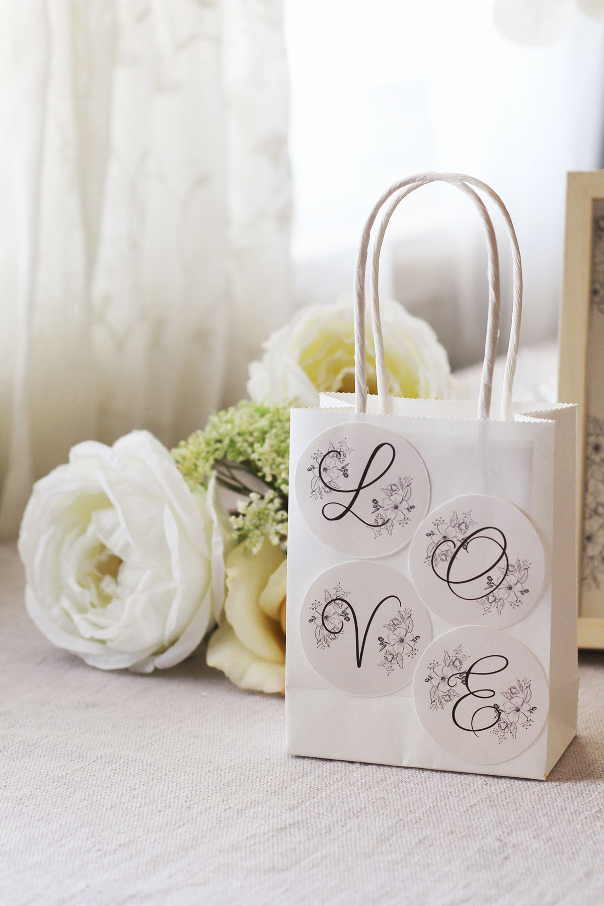 Wedding Favor Bag Printable DIY