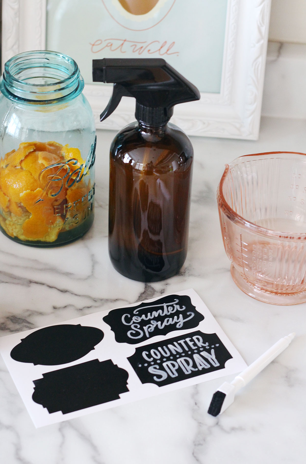 DIY Homemade Nontoxic Counter Spray Cleaner