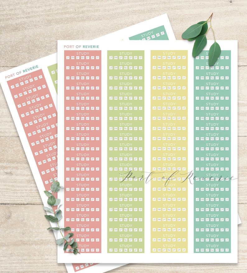 Study Planner Stickers 