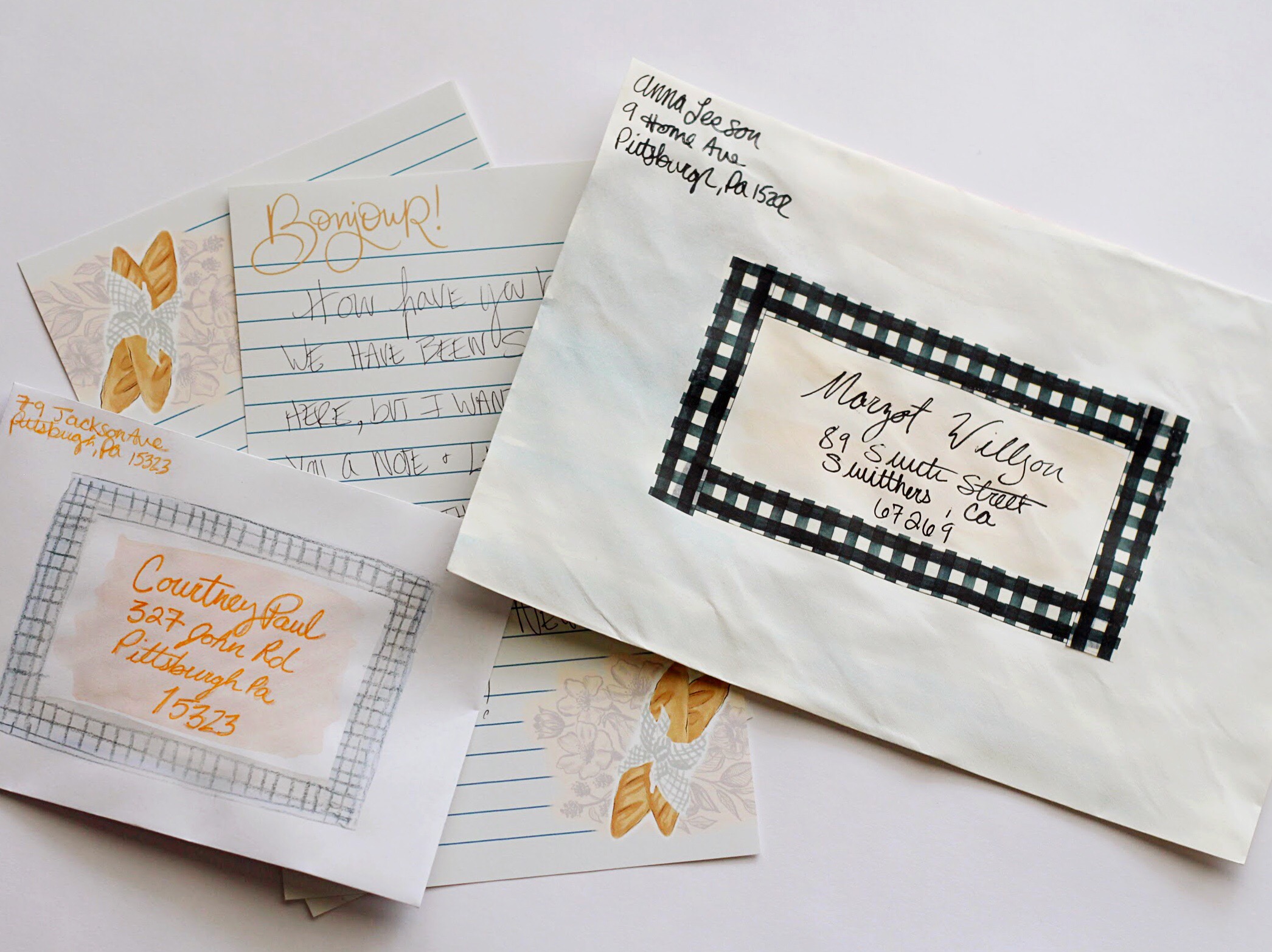 Decorating Envelopes to Match Your Printable Stationery Sheets Lily