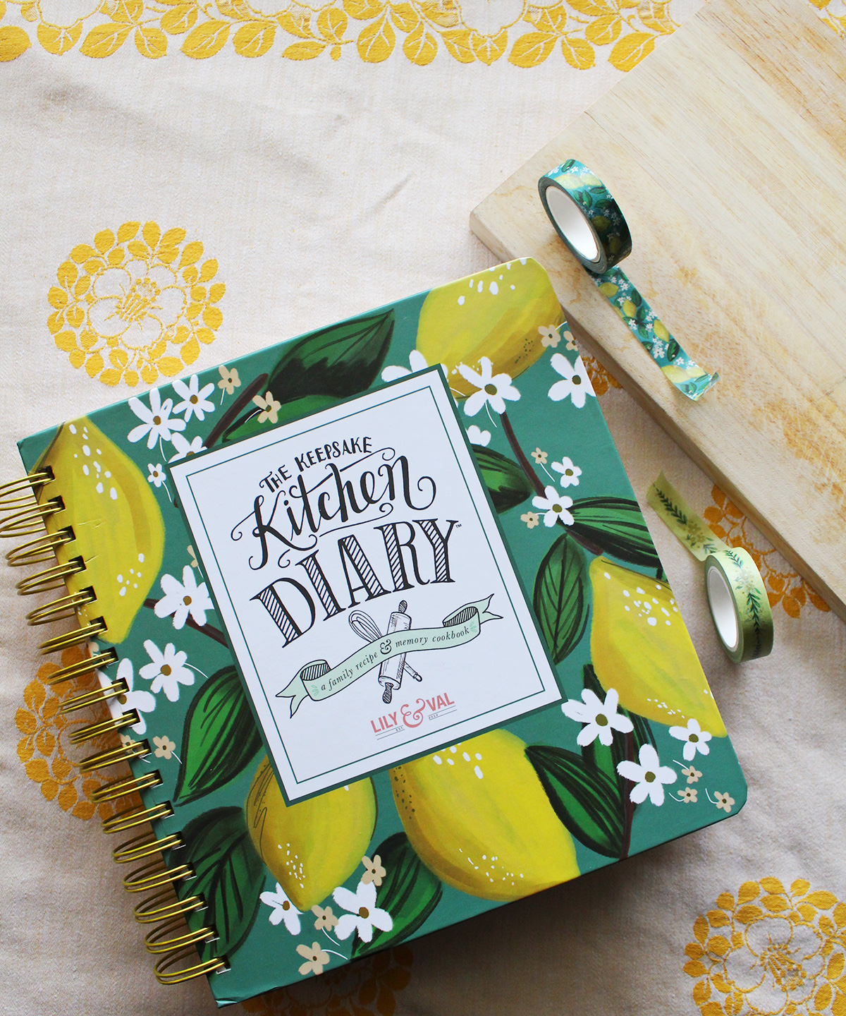 Whimsical Lemons Keepsake Kitchen Diary | Lily & Val Crafting, Scrapbooking and Planner Supplies Are Here!