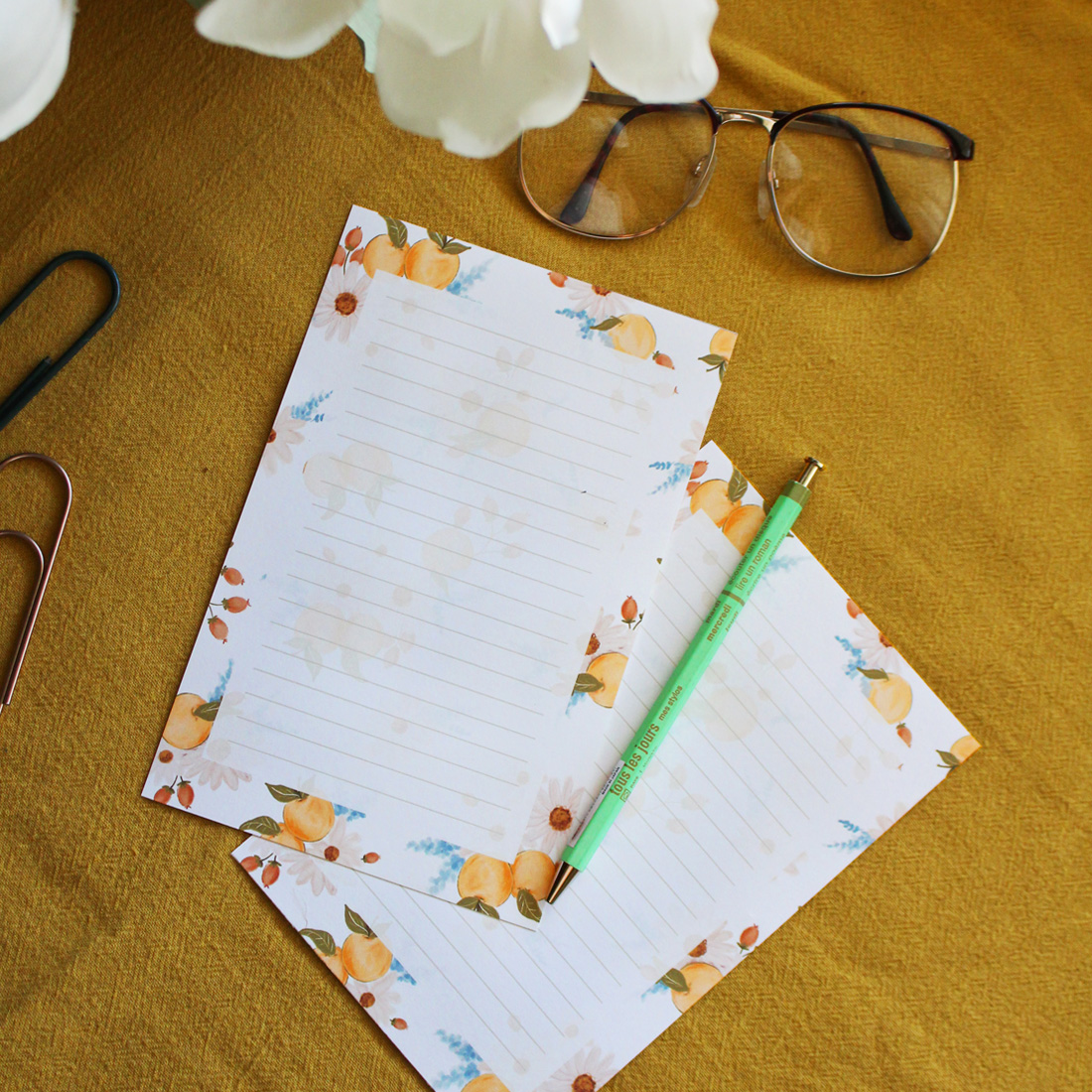 Download Our Pretty Printable Stationery Sheets for Letter Writing 