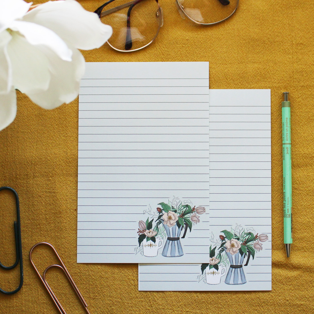 Download Our Pretty Printable Stationery Sheets for Letter Writing 