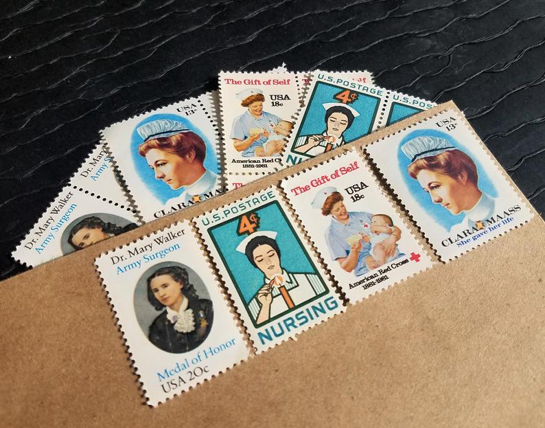 Beautiful unique theme vintage postage sets from a great Pennsylvania Company. 