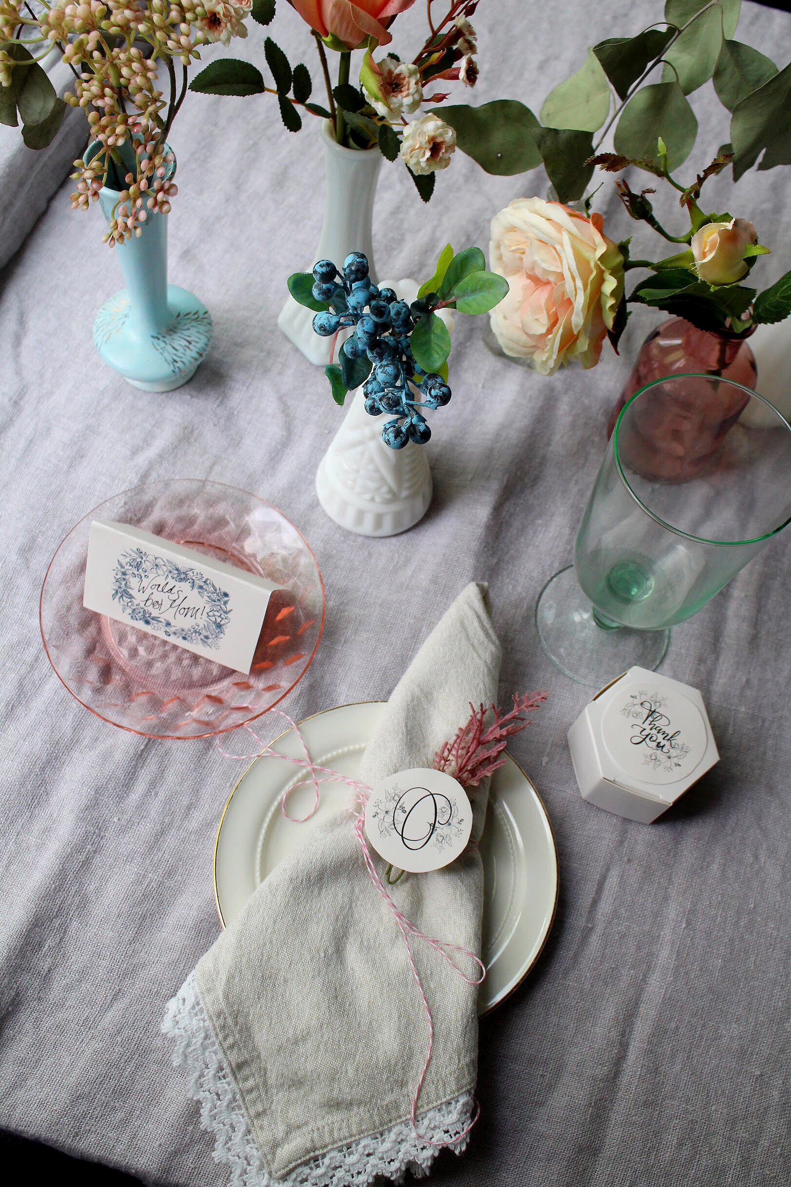 Mother's Day Last Minute Tablescape