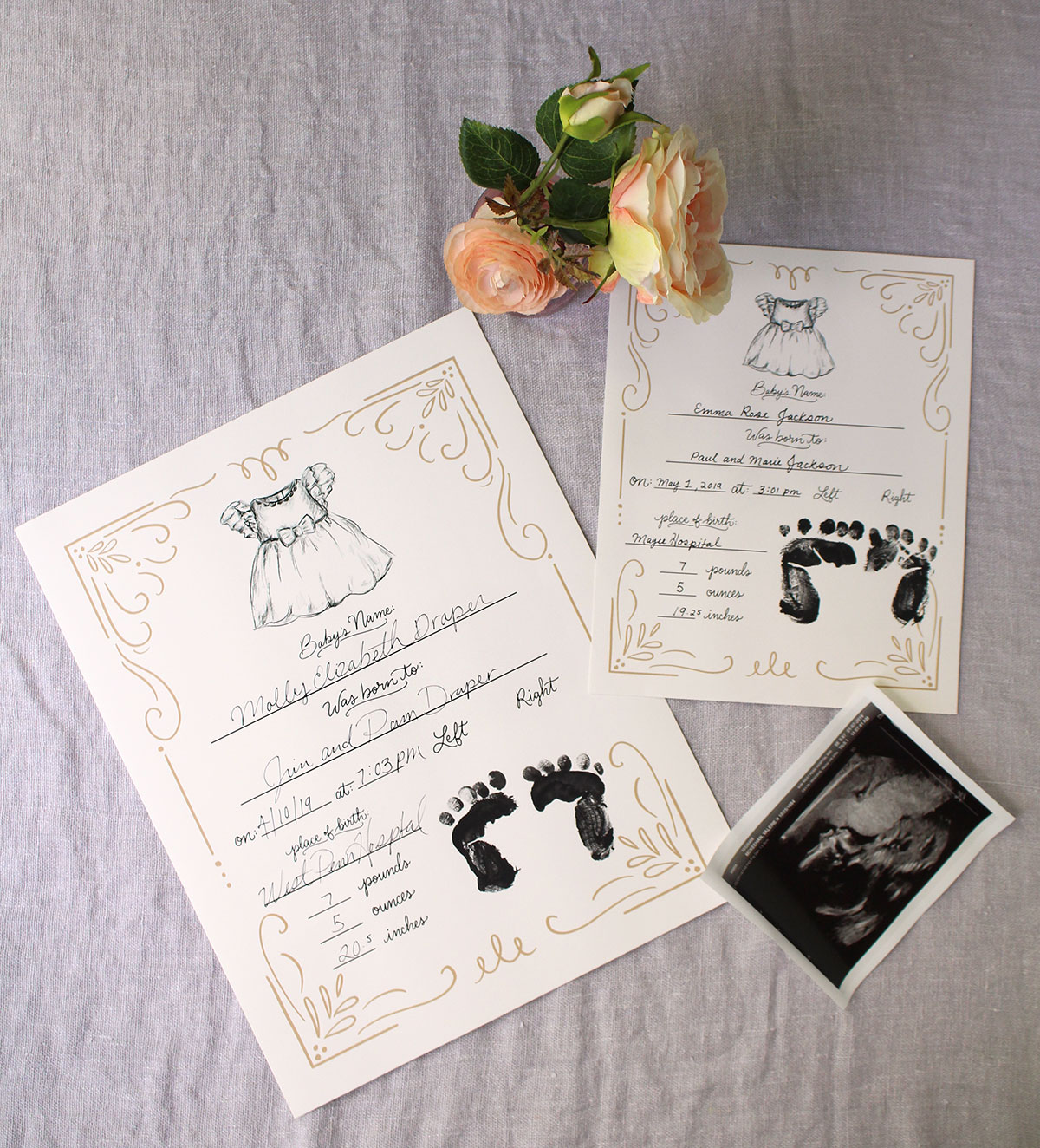 Fill in the blank birth stat prints are a cute way to create a custom piece of nursery art and a family heirloom 