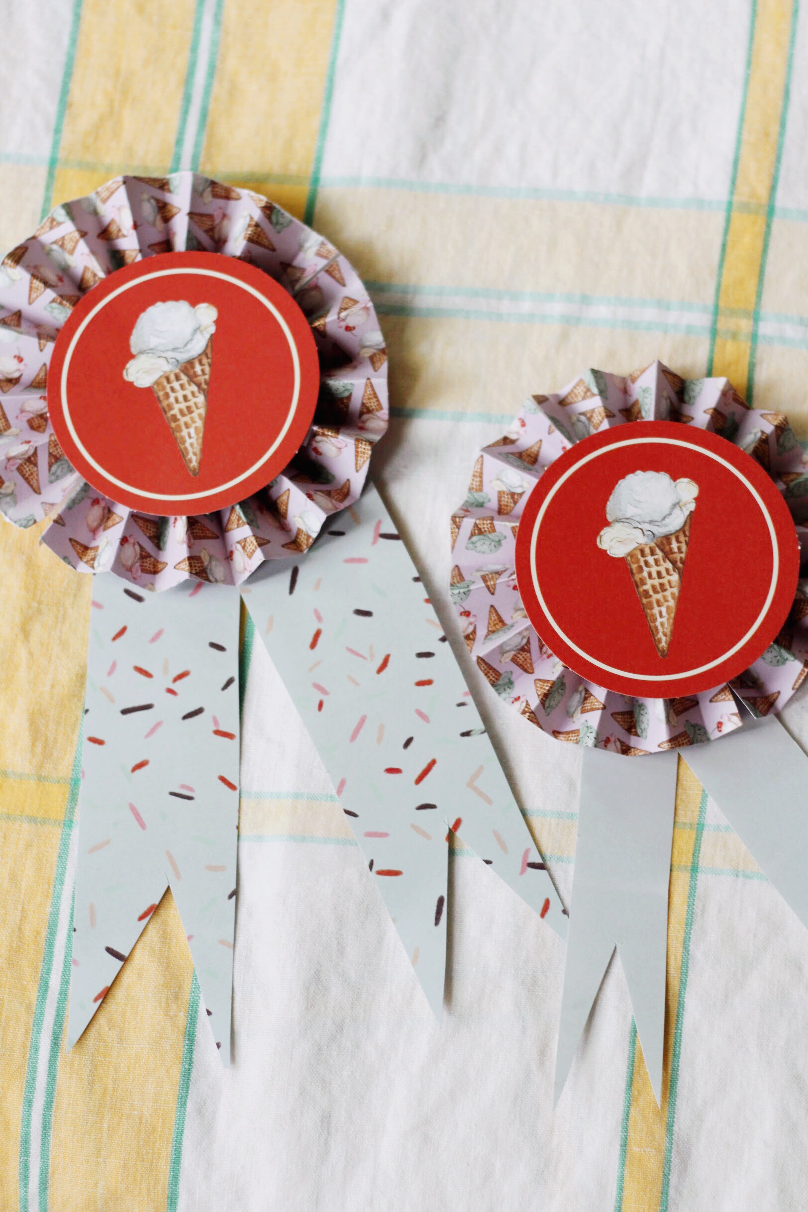 DIY Ice Cream Party Decor- The Art of Paper Crafting Book