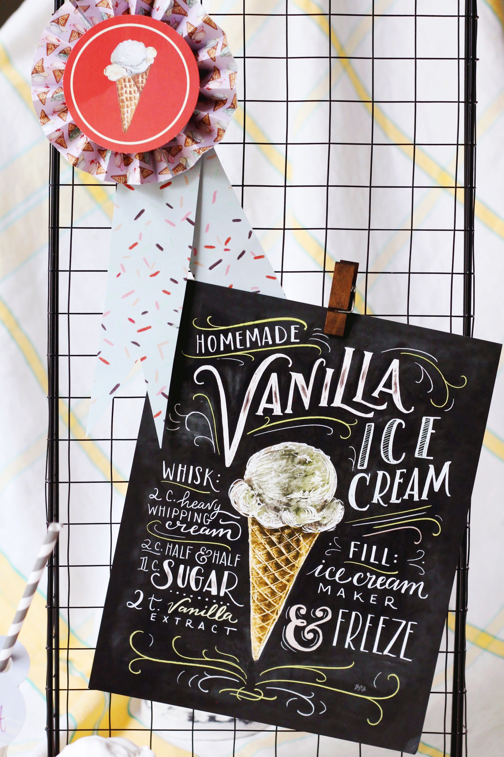 Ice Cream Social Using the Paper Crafting Book