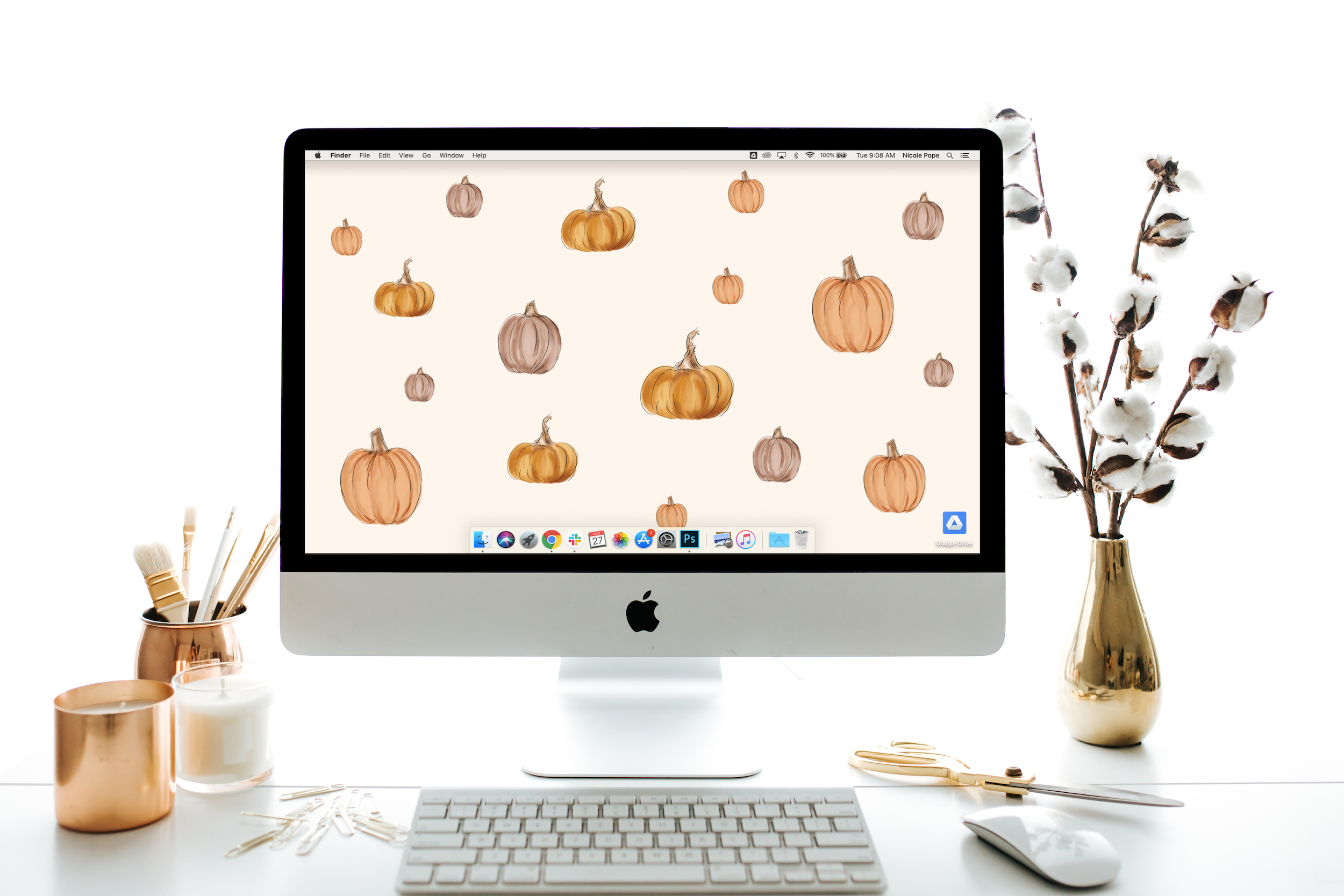Lily & Val September's "Pumpkin" FREE Desktop Download