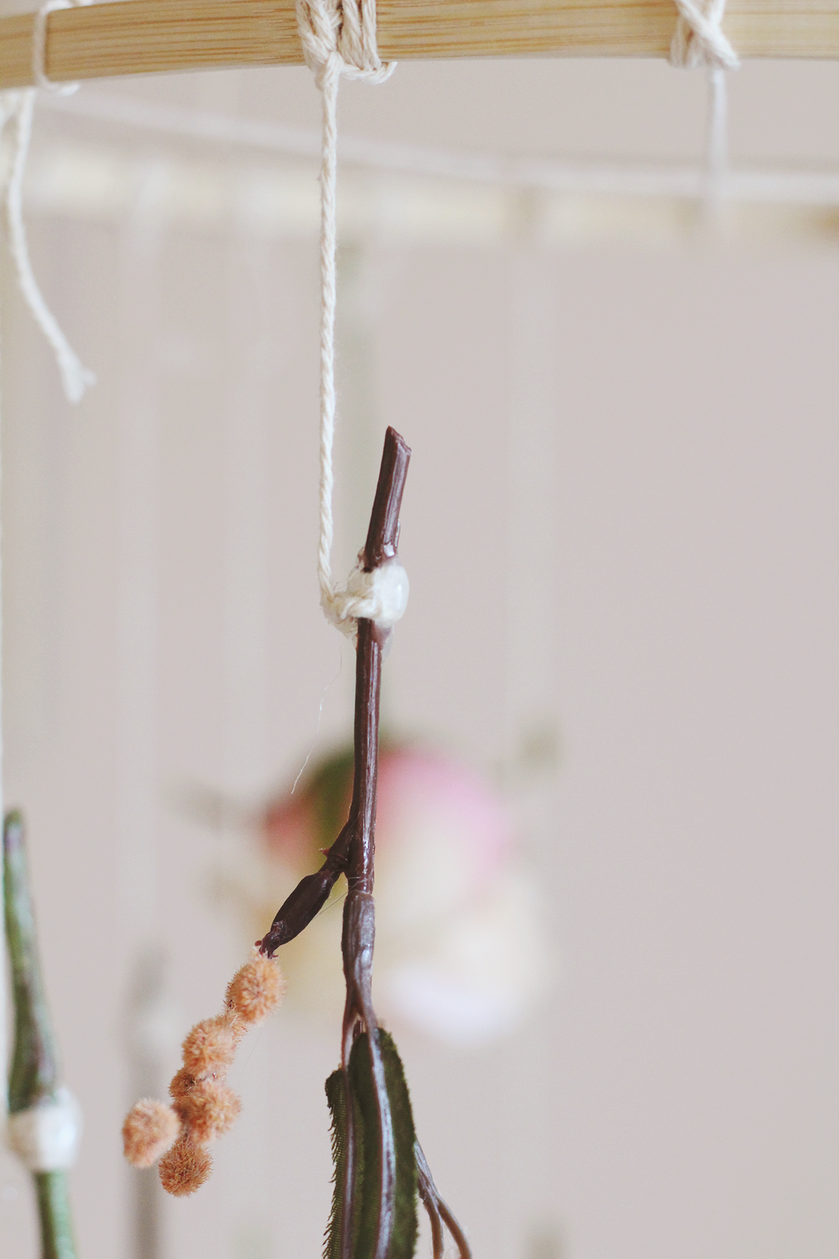 DIY Hanging Flower Mobile
