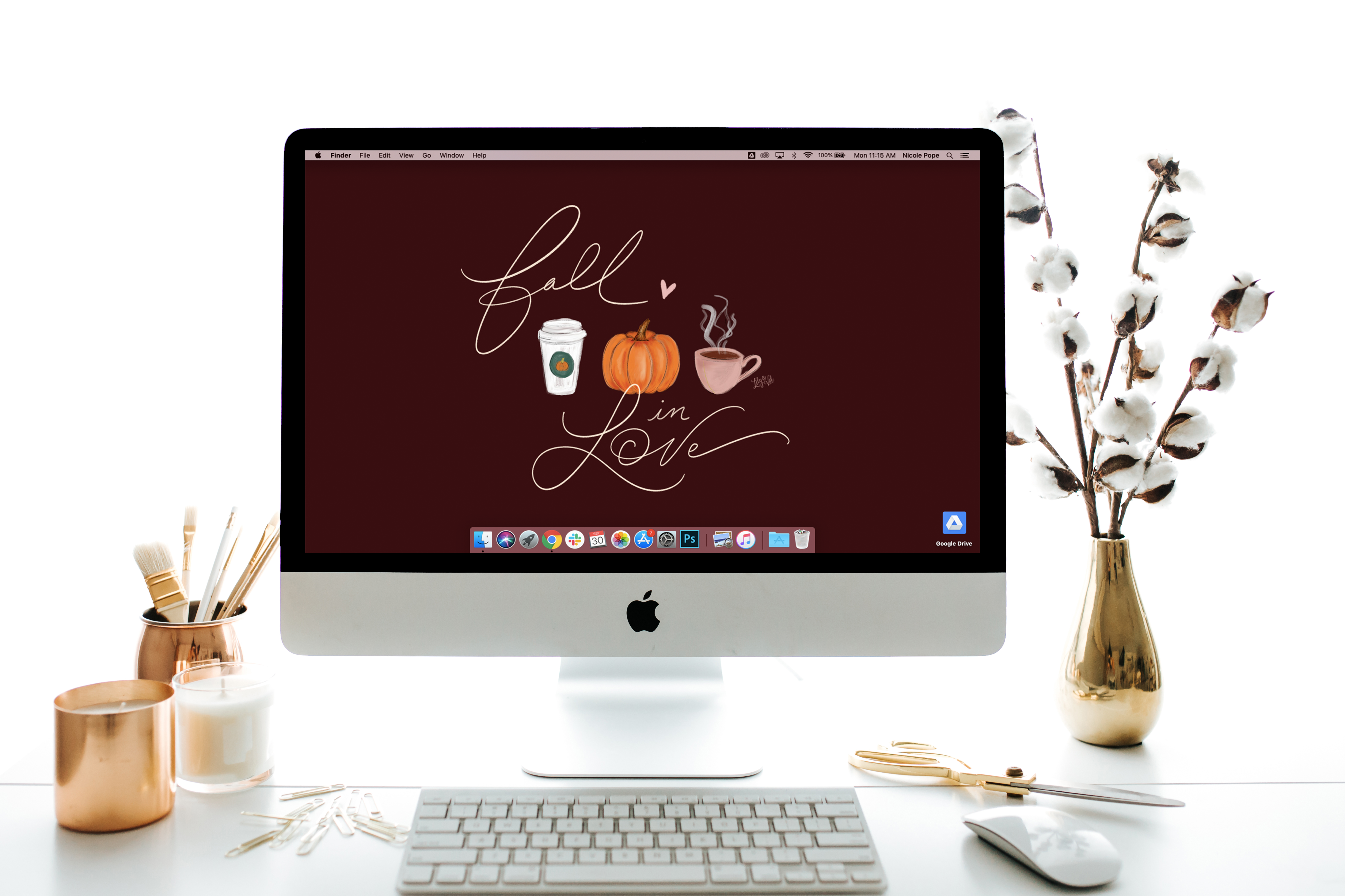 October’s “Fall in Love” Desktop Download