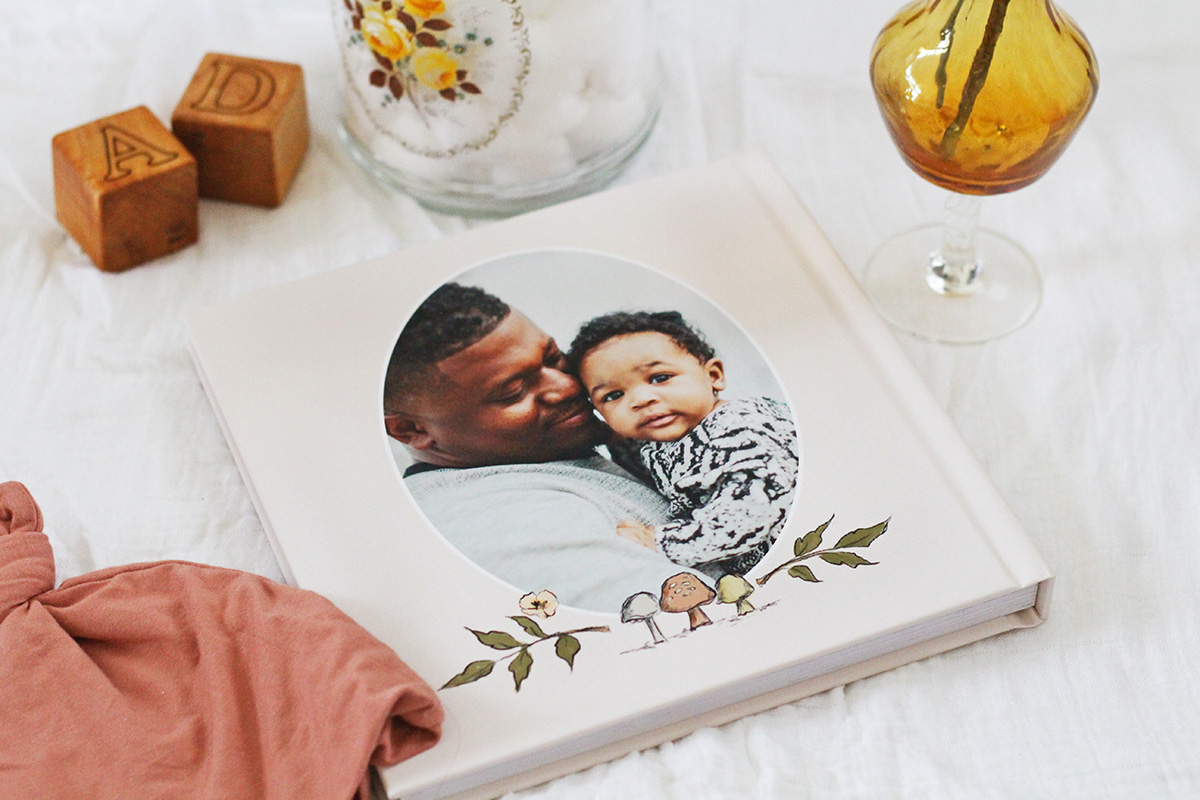 Lily & Val for Mixbook Custom Photo Baby Book - Woodland Baby Girl Photo Book