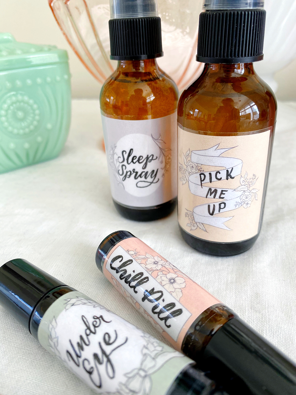 Free Printable RollOn and Spray Bottle Labels for Essential Oils