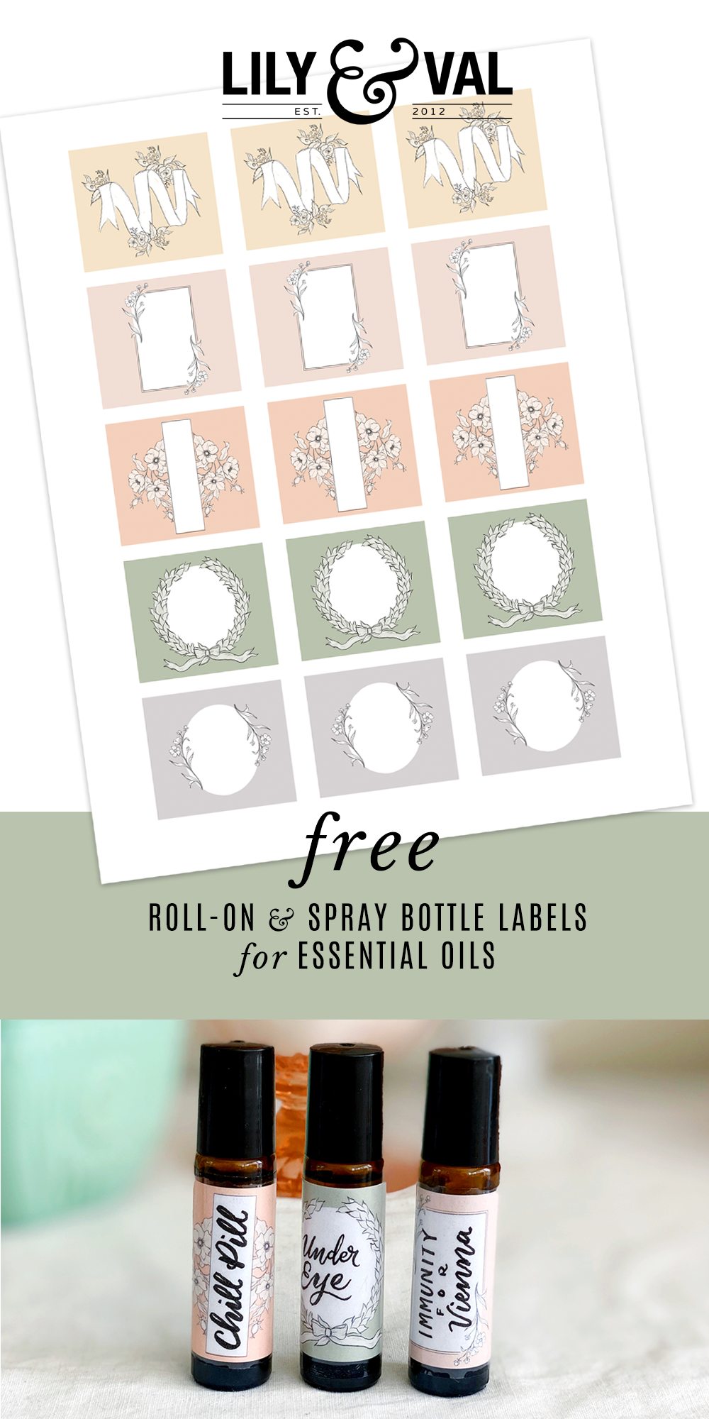 Free Spray Bottle Label Template Printable Form Templates And Letter