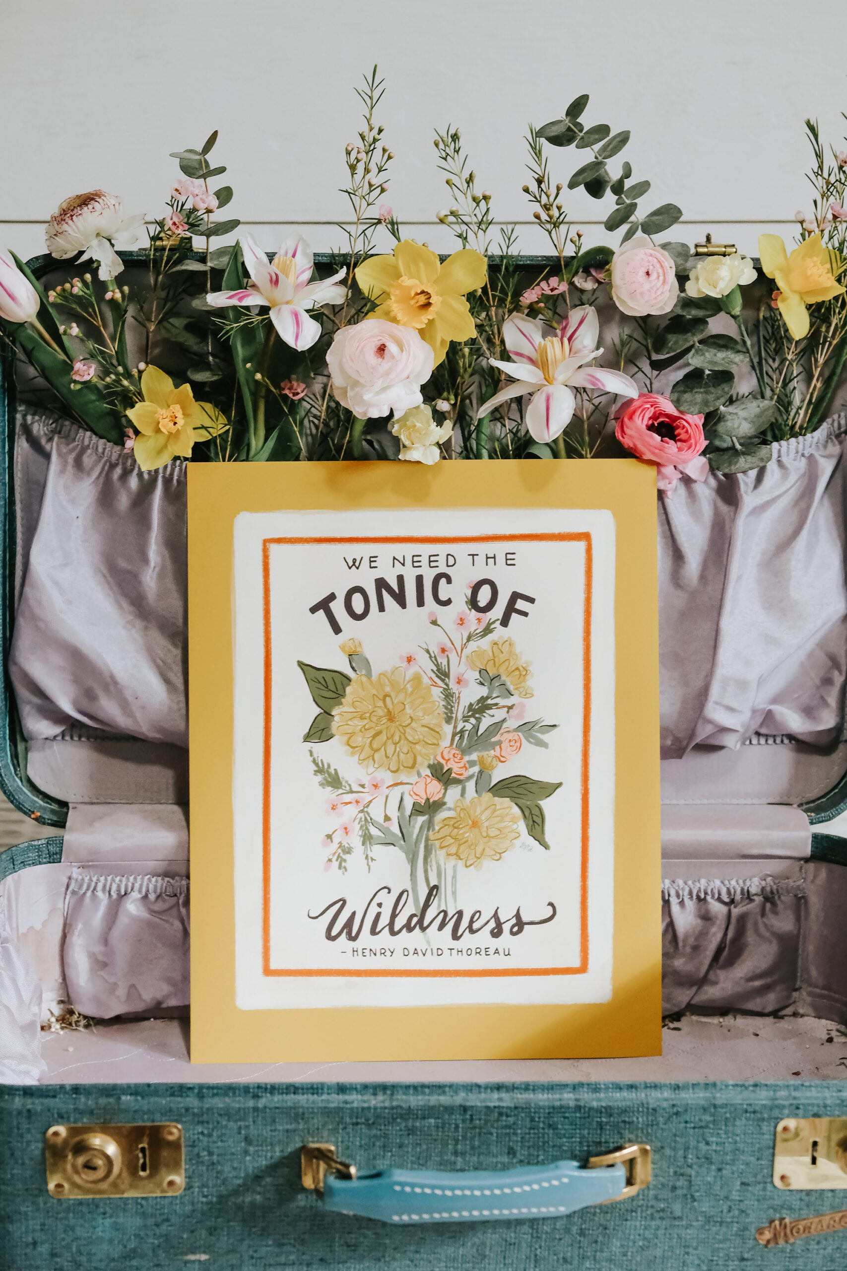 Hand lettered and illustrated prints for your spring Decorating. Hand-drawn by Valerie McKeehan of Lily & Val