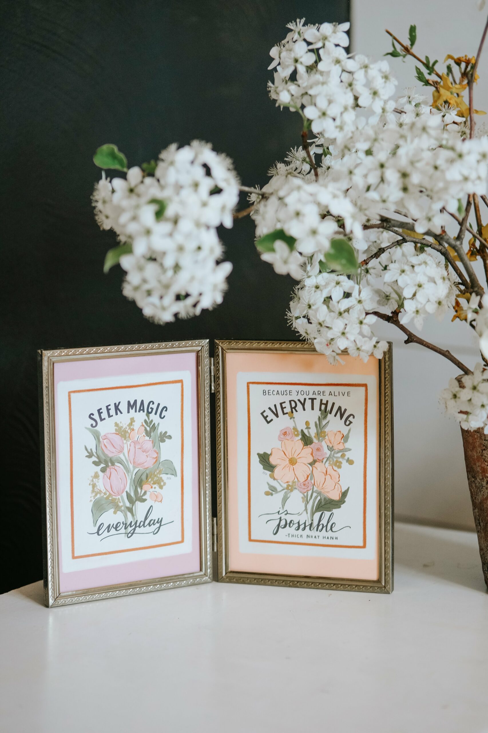 Hand lettered and illustrated prints for your spring Decorating. Hand-drawn by Valerie McKeehan of Lily & Val