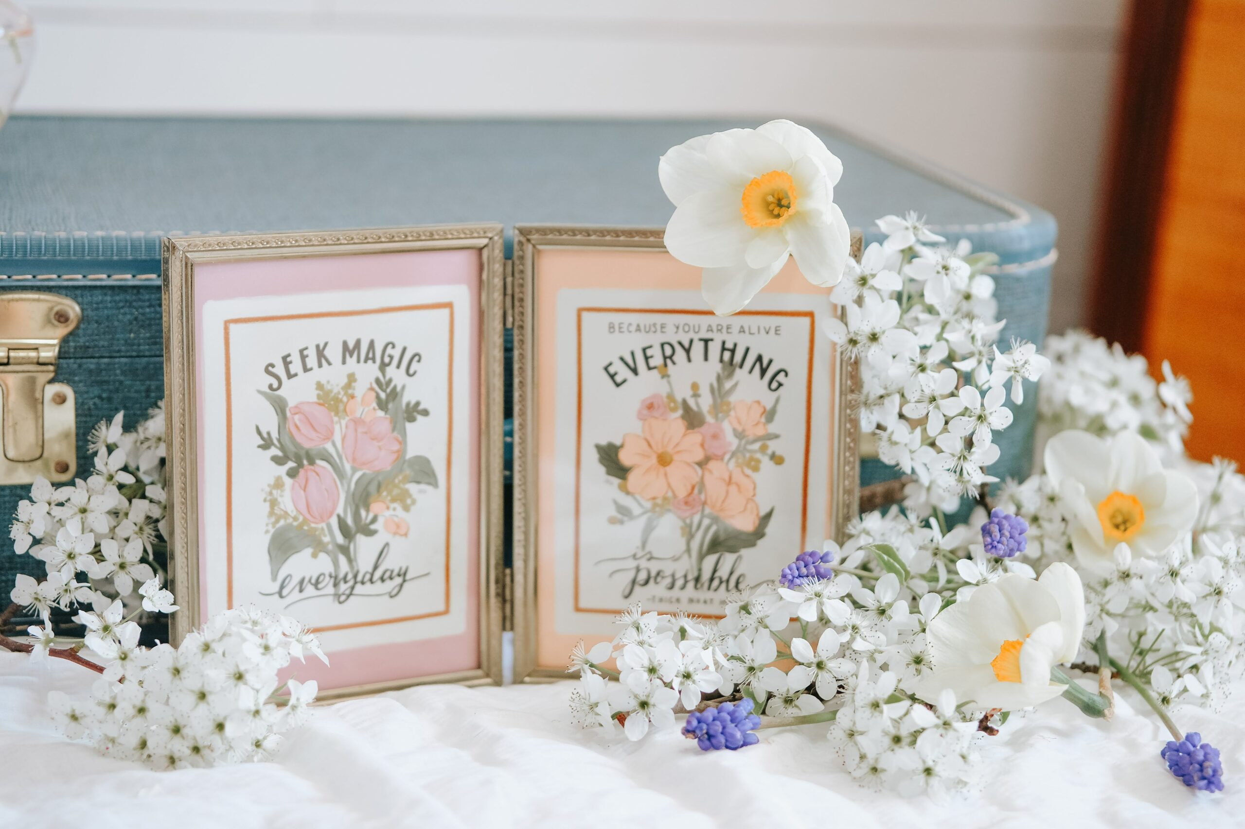 Hand lettered and illustrated prints for your spring Decorating. Hand-drawn by Valerie McKeehan of Lily & Val