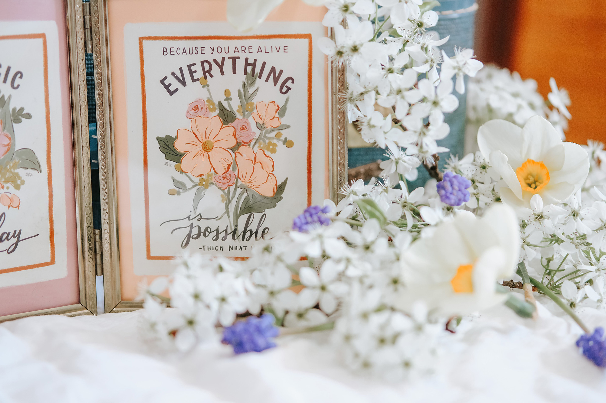 Hand lettered and illustrated prints for your spring Decorating. Hand-drawn by Valerie McKeehan of Lily & Val