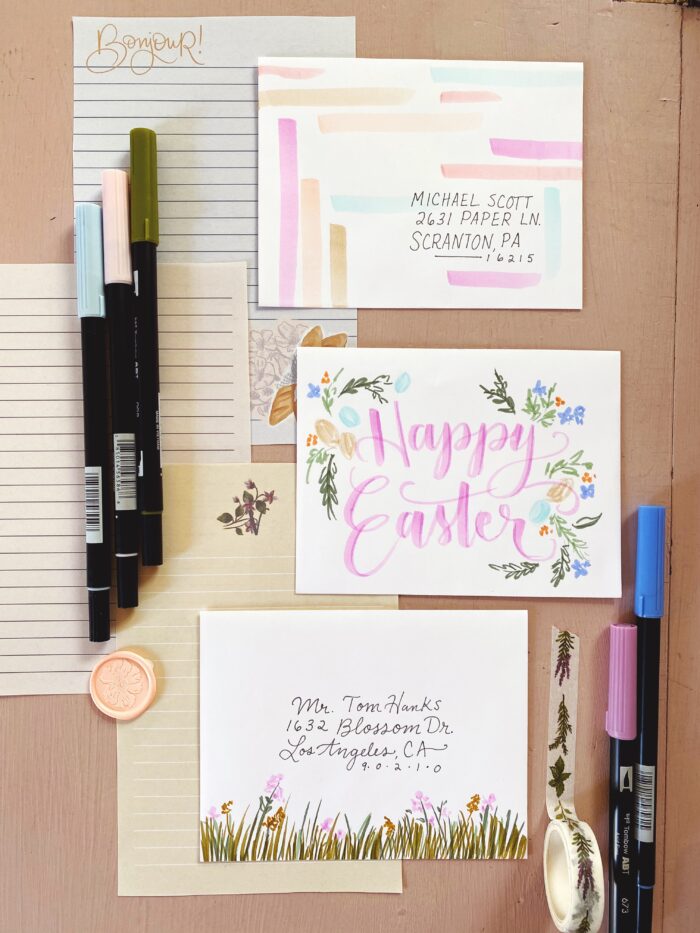 Easter Snail Mail Ideas for National Letter Writing Month | Mail art | Snail Mail Art | Letters