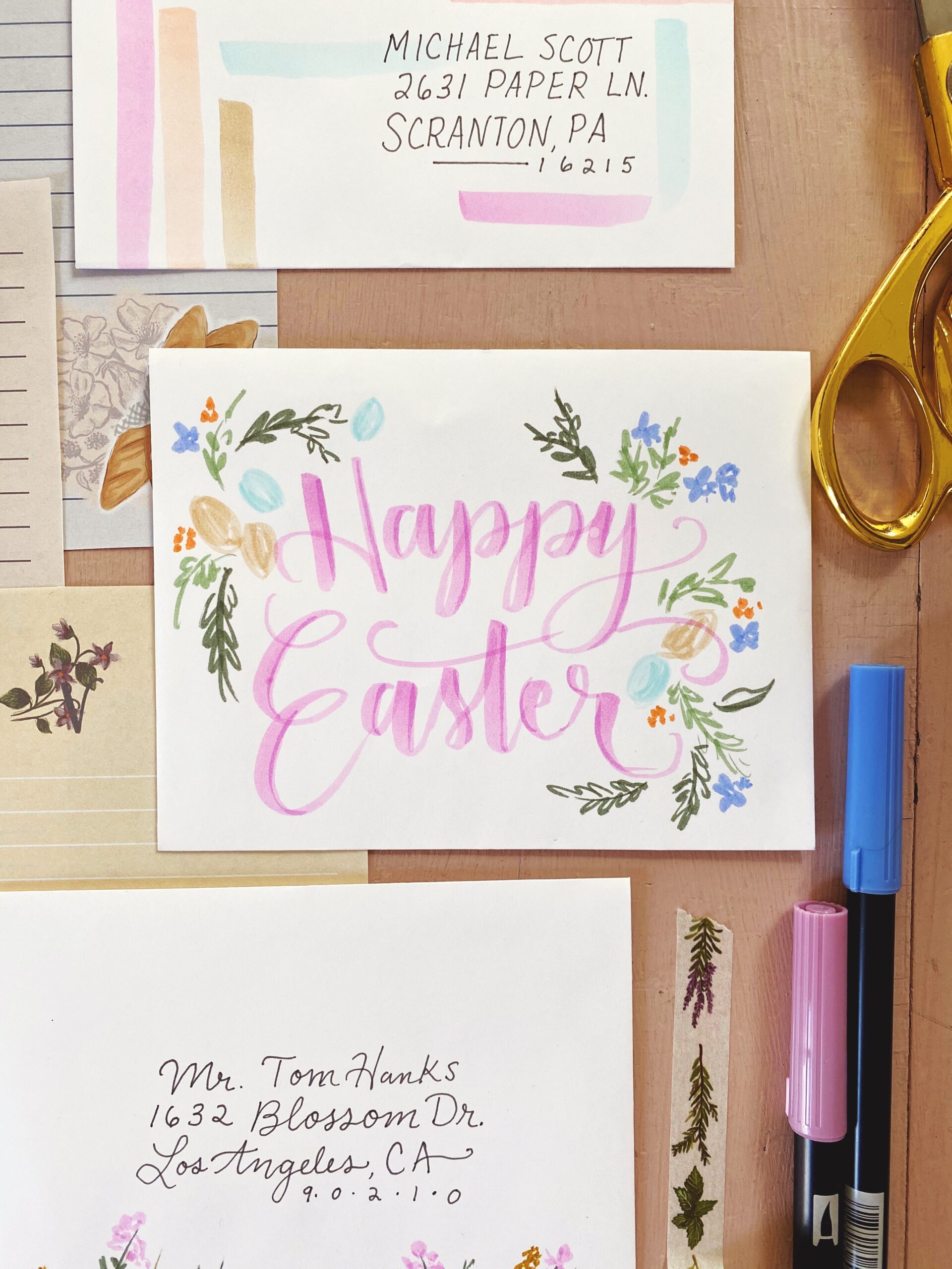 Easter Snail Mail Ideas for National Letter Writing Month | Mail art | Snail Mail Art | Letters