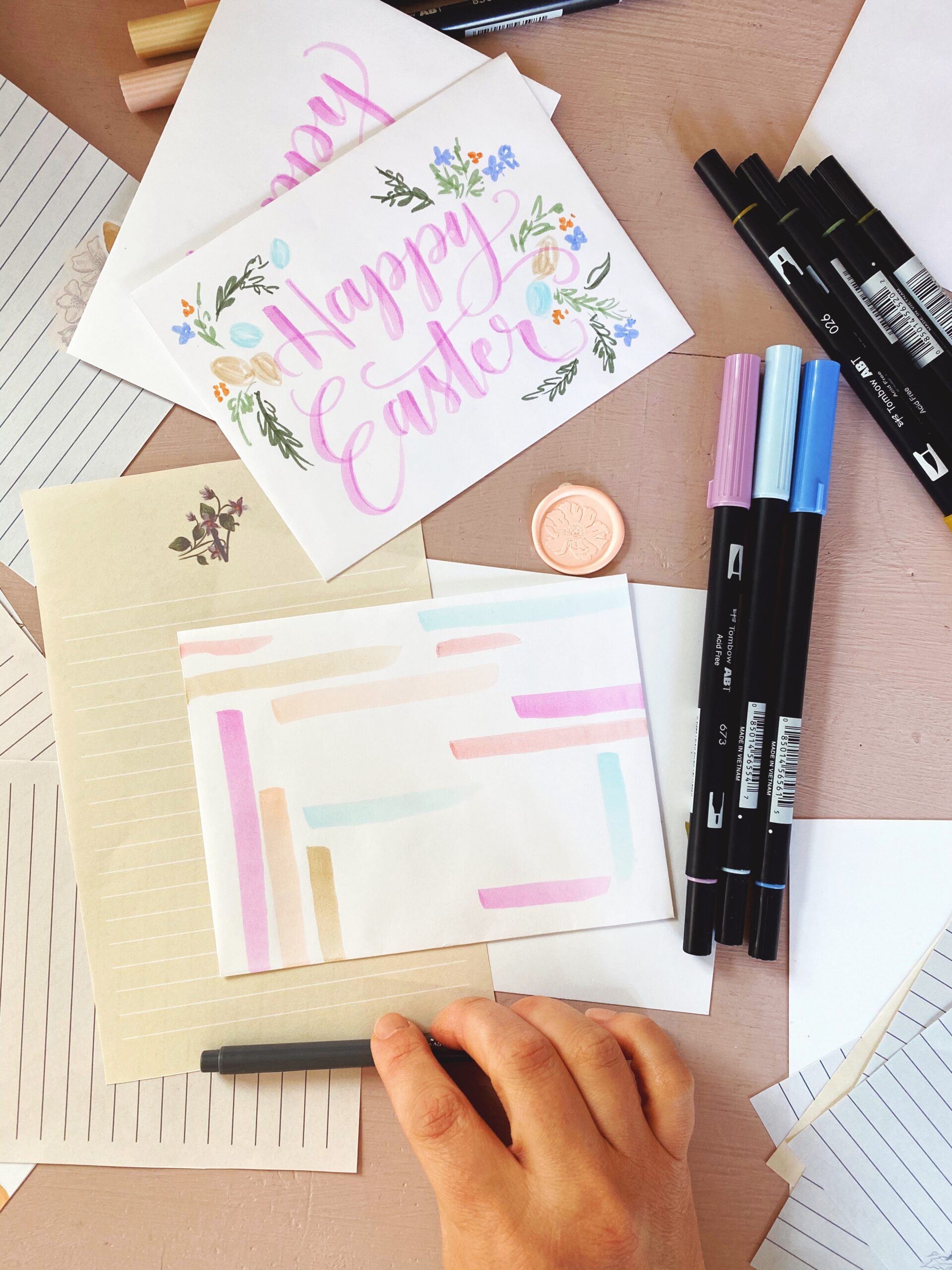 Easter Snail Mail Ideas for National Letter Writing Month | Mail art | Snail Mail Art | Letters