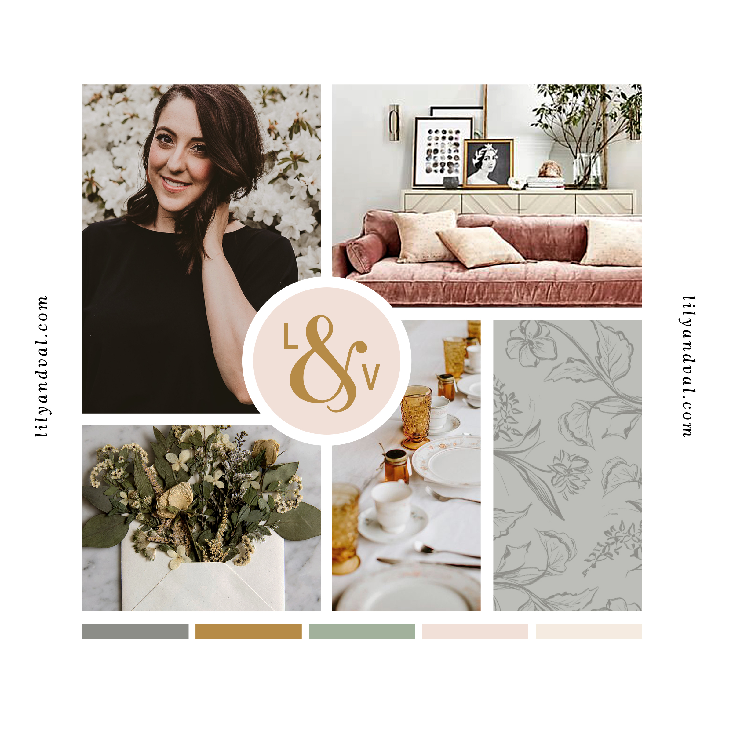Lily & Val Re-brand Mood Board 