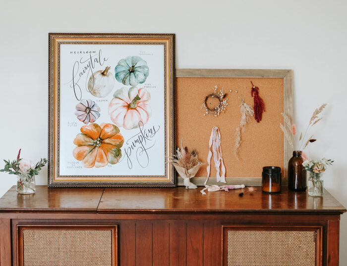 Hand Lettered Fall Art Prints by Valerie McKeehan of Lily & Val