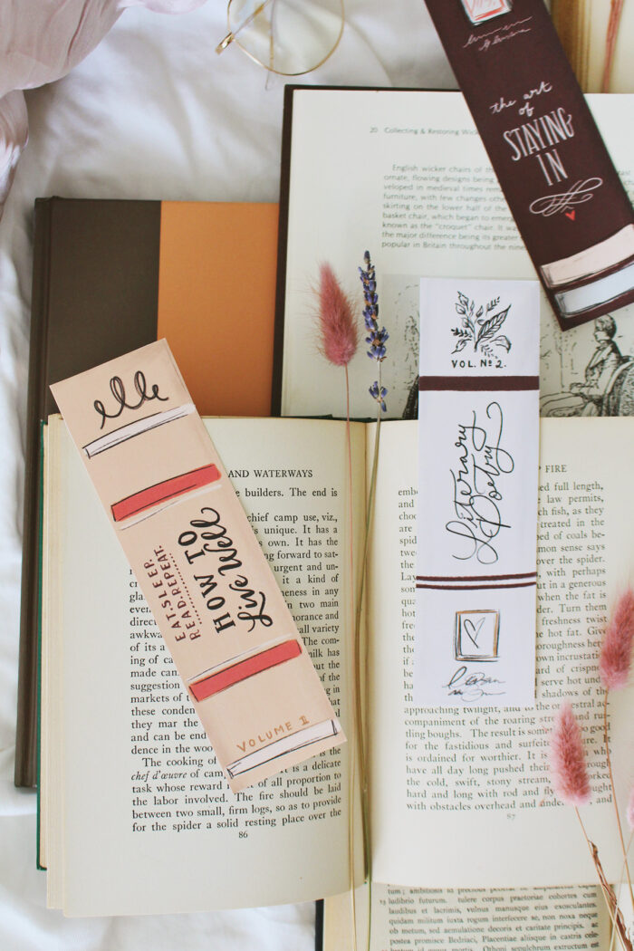 Book Spine Bookmarks - A Free Digital Download