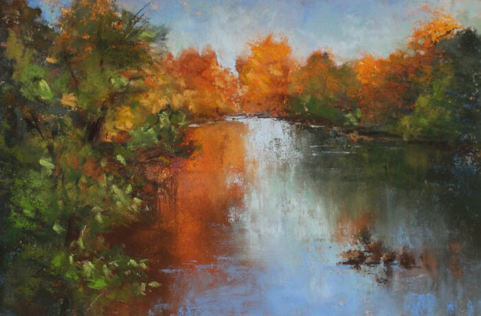 Original Soft Pastel Painting by Valerie McKeehan of Lily & Val | Fine Art Soft Pastel Landscape Painting