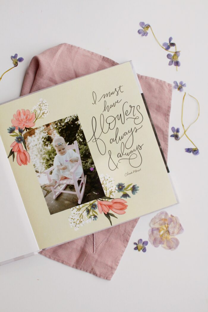 Lily & Val for Mixbook - Flower Alphabet Custom Photo Book