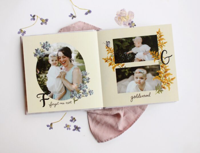 Lily & Val for Mixbook - Flower Alphabet Custom Photo Book