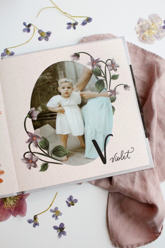 Lily & Val for Mixbook - Flower Alphabet Custom Photo Book
