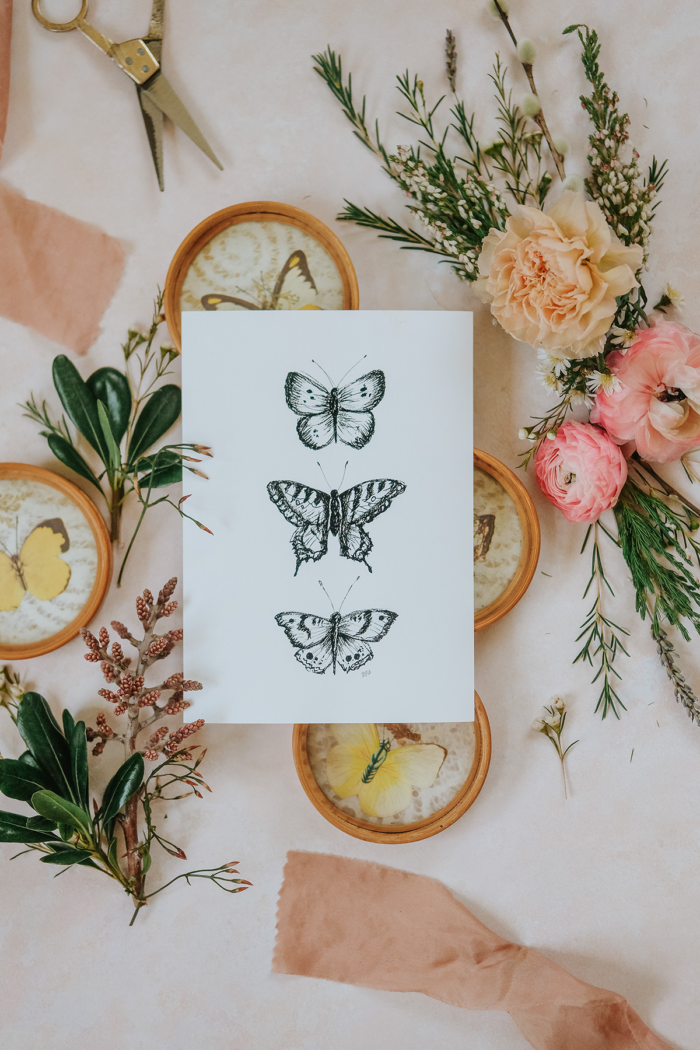 Hand-drawn and illustrated Spring artwork for your Spring decor by Lily & Val 