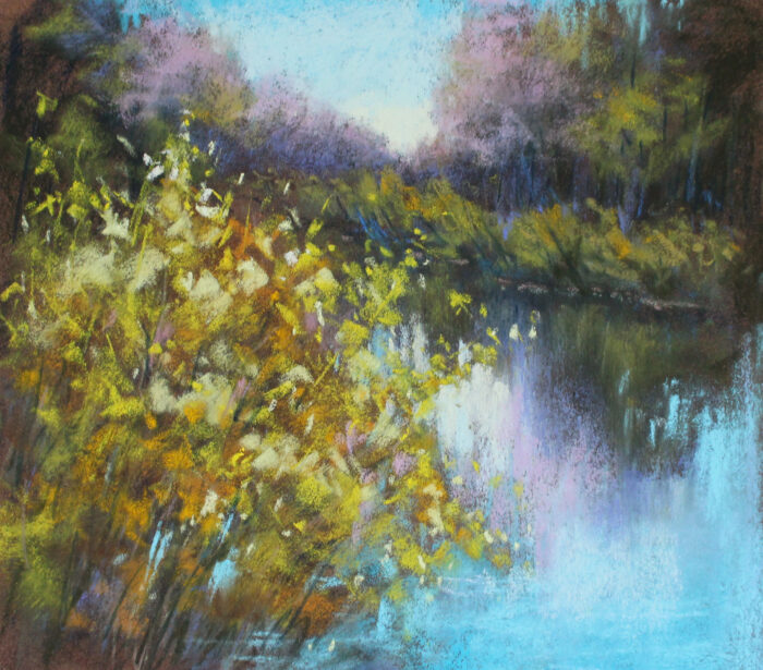 Original Soft Pastel Painting by Valerie McKeehan of Lily & Val | Fine Art Soft Pastel Landscape Painting