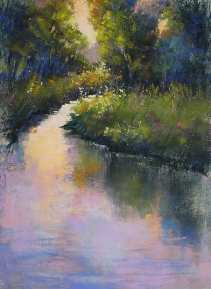 Original Soft Pastel Painting by Valerie McKeehan of Lily & Val | Fine Art Soft Pastel Landscape Painting