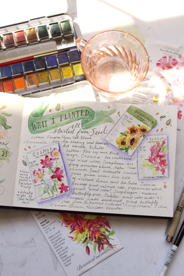Valerie McKeehan's Garden Sketchbook & Journal + Resources