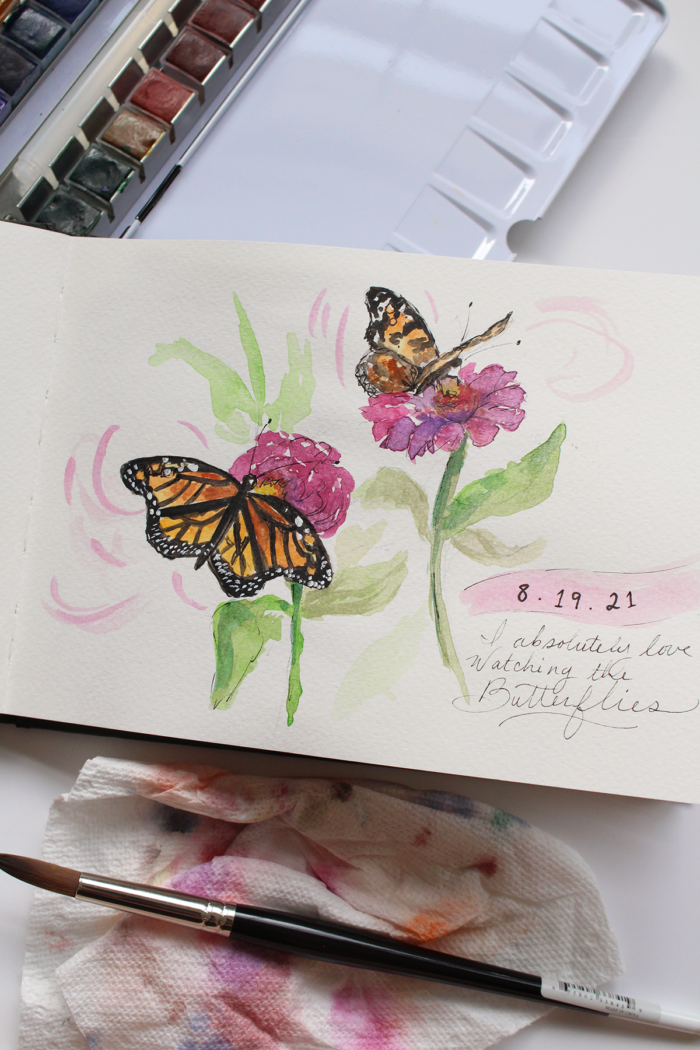 Garden Sketchbook Journal Mid Summer Update - Lily & Val Living