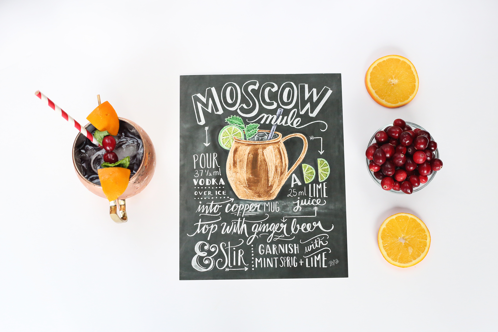 In the Kitchen: Moscow Mule With a Holiday Twist - Lily & Val Living