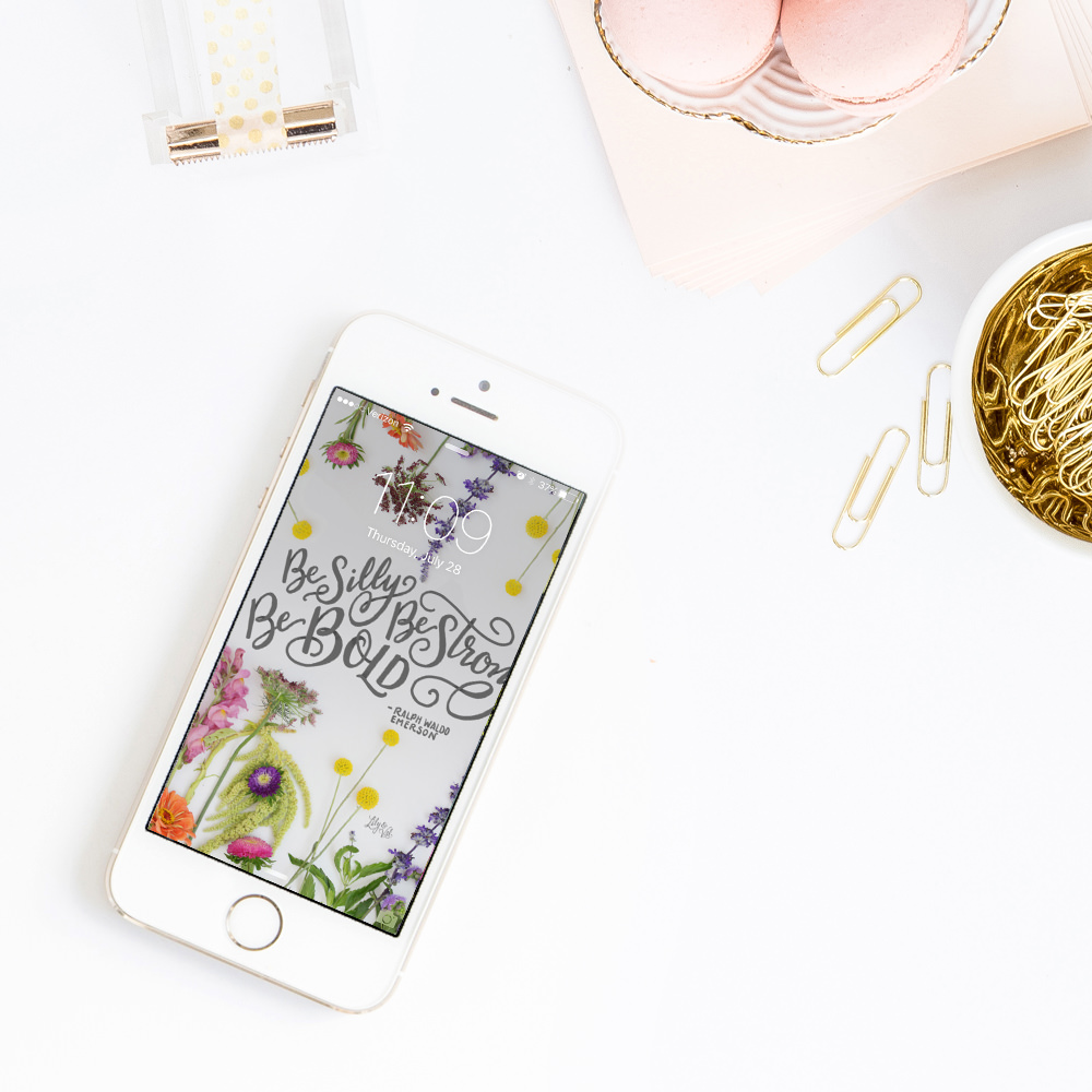 Download new floral iPhone wallpaper on Lily & Val Living!