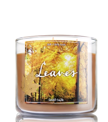 Bath and Body Works 'Leaves' candles smells exactly like you think it would- the perfect fall candle!
