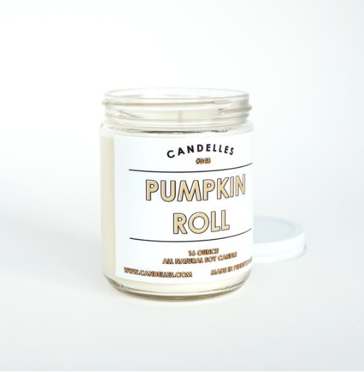 The Pumpkin Roll Candle by Candelles is one of our favorite fall-scented candles! Lily & Val Living