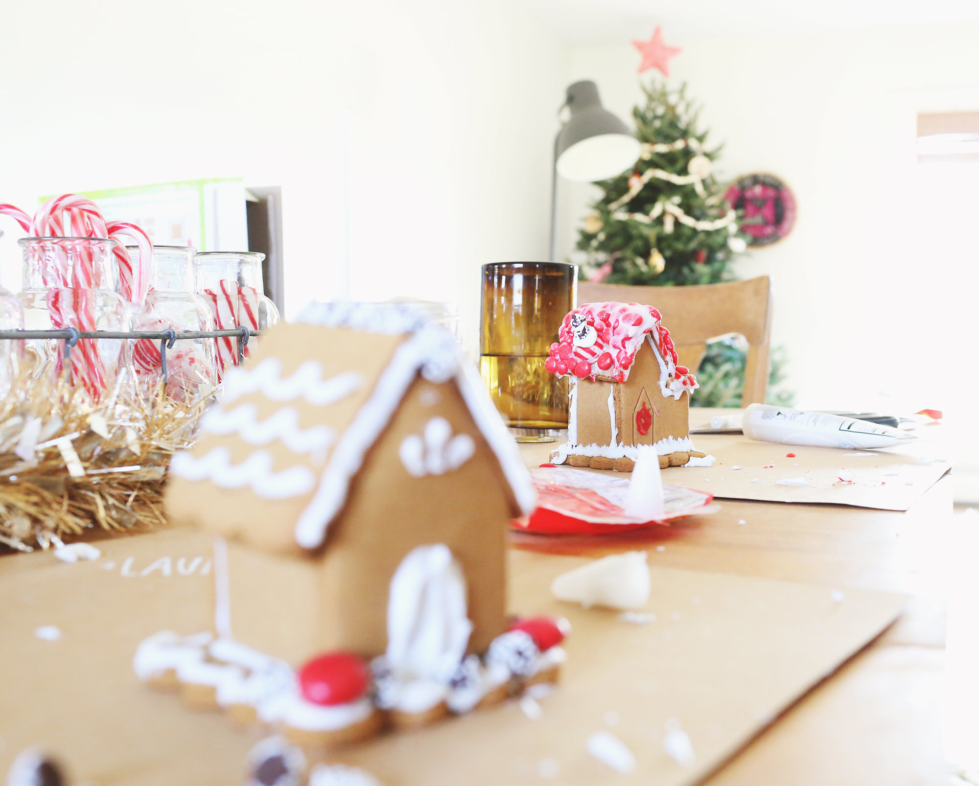 Host your friends for a gingerbread house party! Three helpful tips on Lily & Val Living