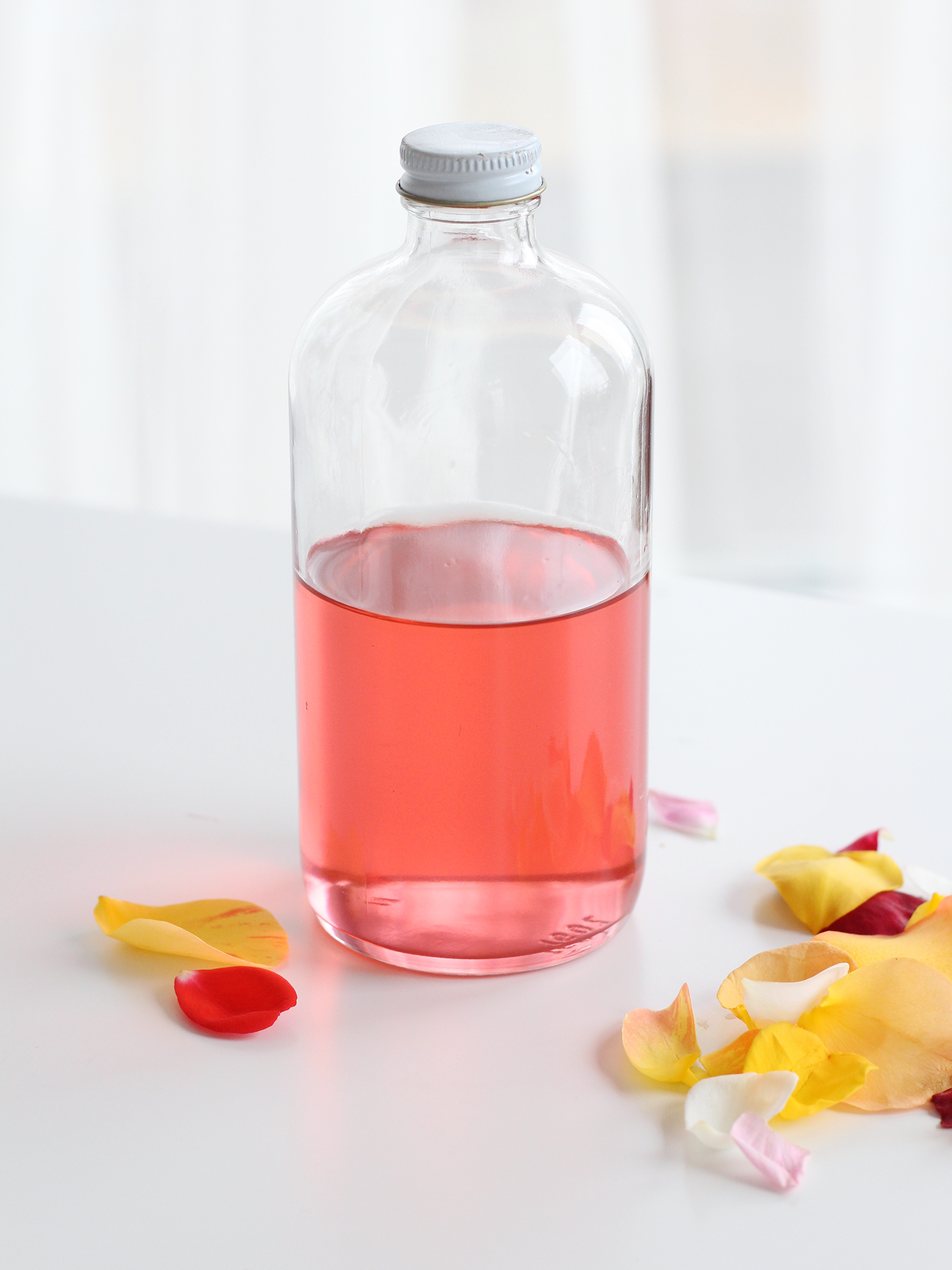 How to make homemade rose simple syrup on Lily & Val Living